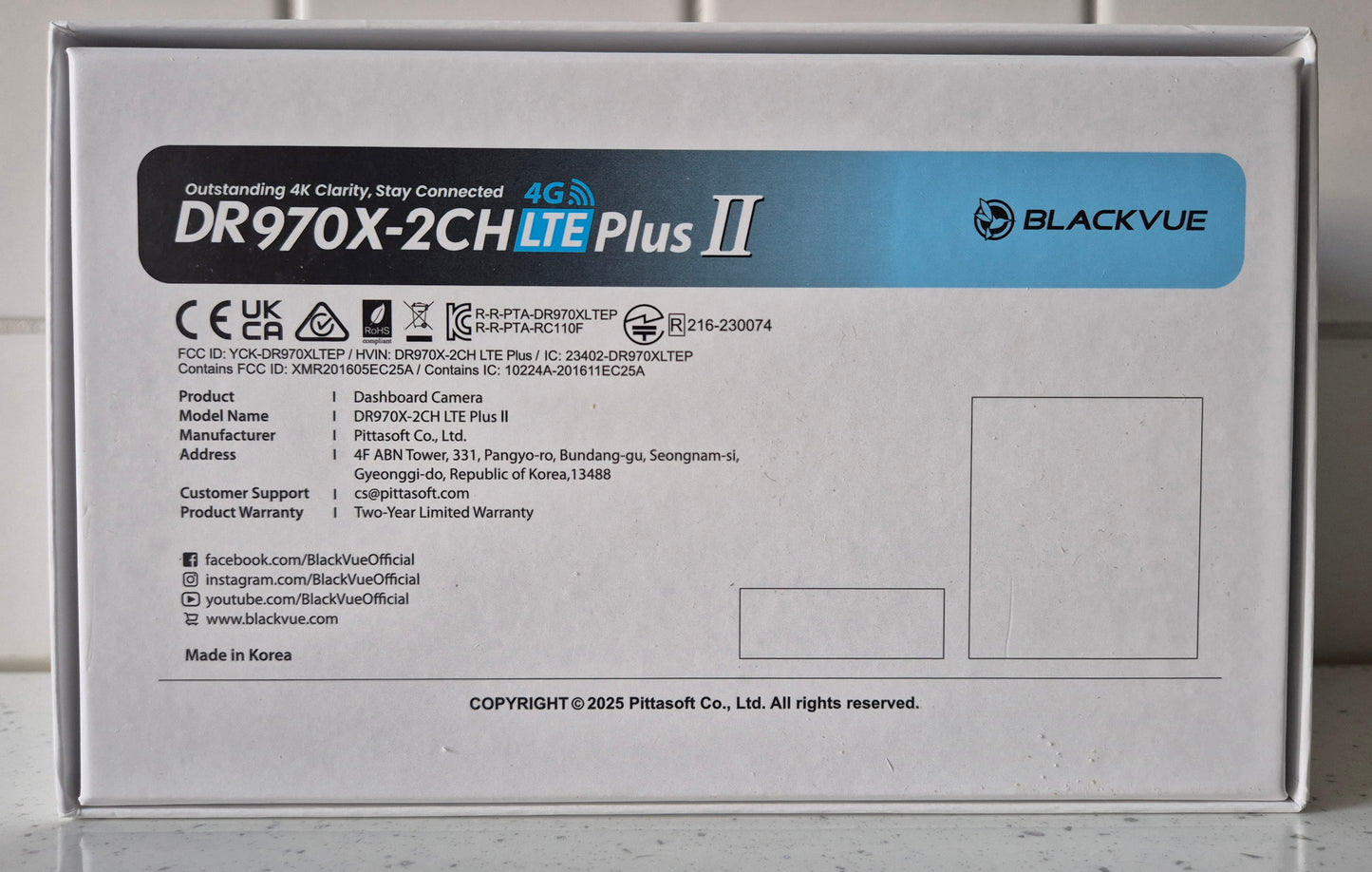 BlackVue DR970X-2CH LTE Plus II